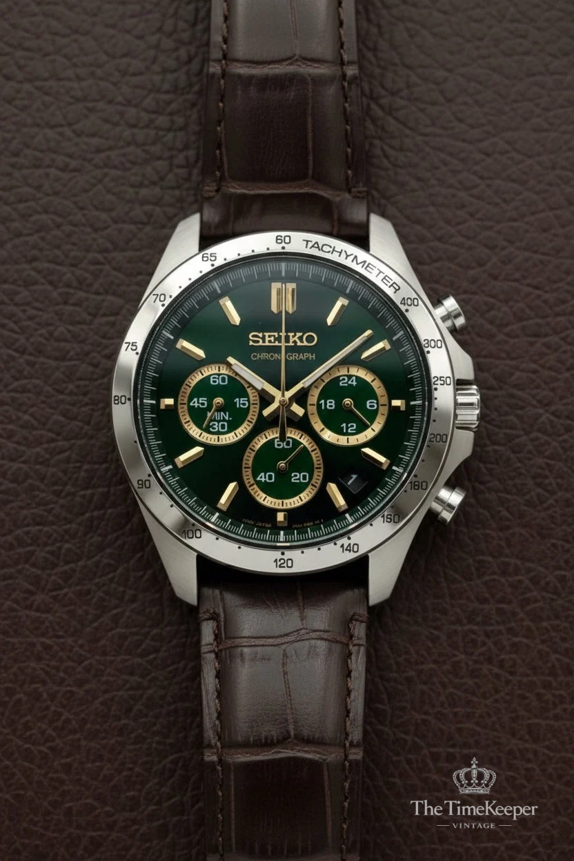 Seiko Spirit Chronograph - Emerald Green Dial